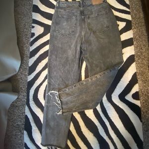 Black acid wash Zara jeans
